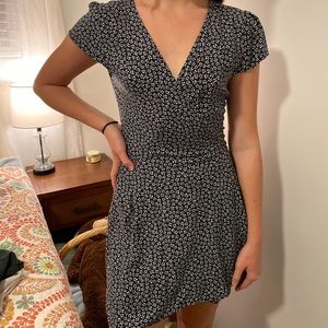 Cutest black and white floral dress!